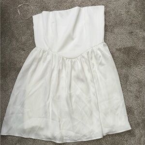 Park & Fifth Strapless White Dress NWT
